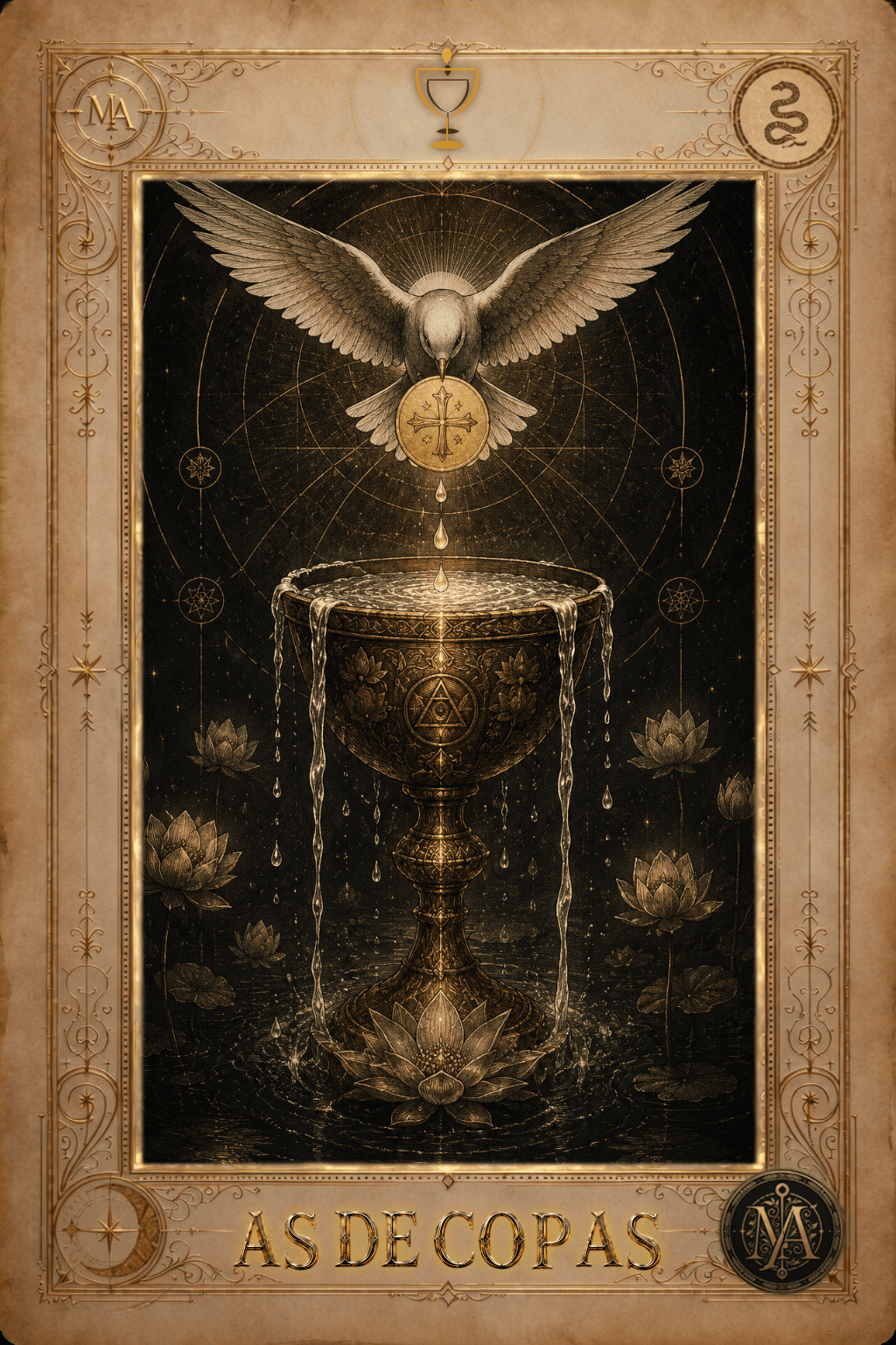 As de Copas — Tarot Marcelo Arkan
