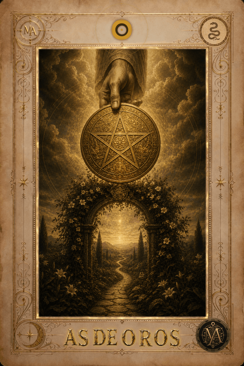 As de Oros — Tarot Marcelo Arkan