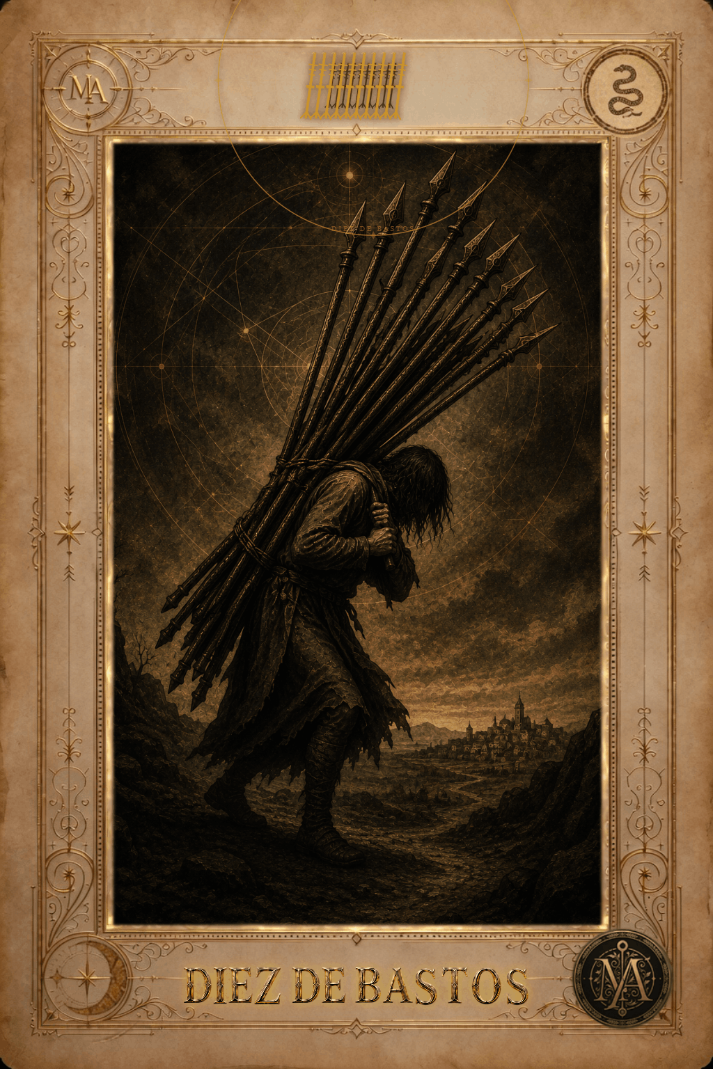 Diez de Bastos — Tarot Marcelo Arkan