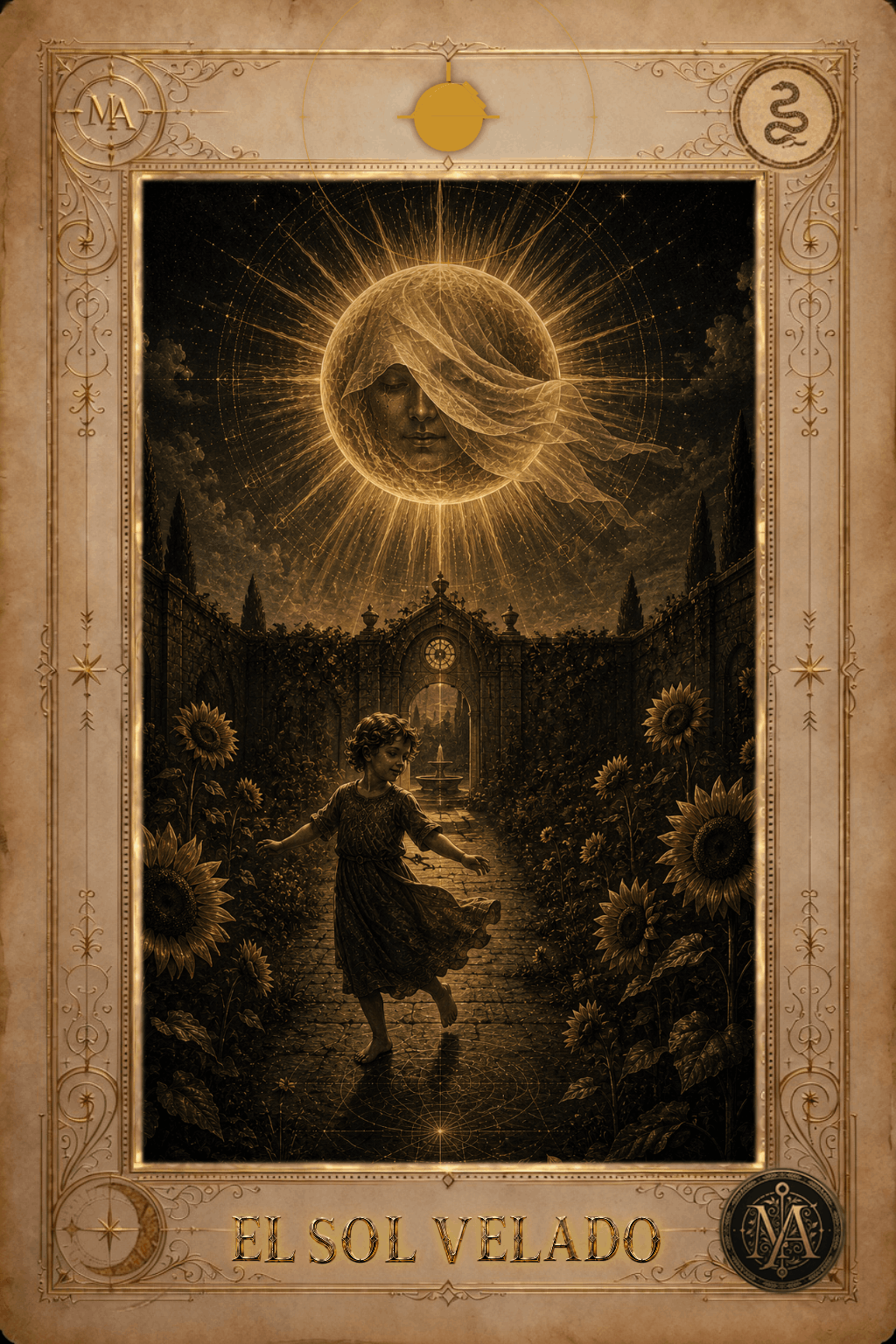 El Sol Velado — Tarot Marcelo Arkan