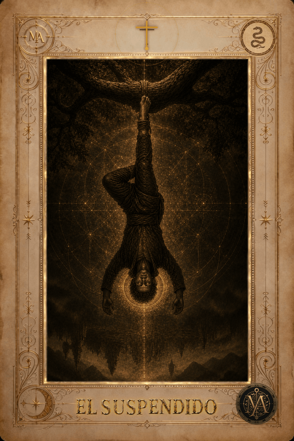 El Suspendido — Tarot Marcelo Arkan