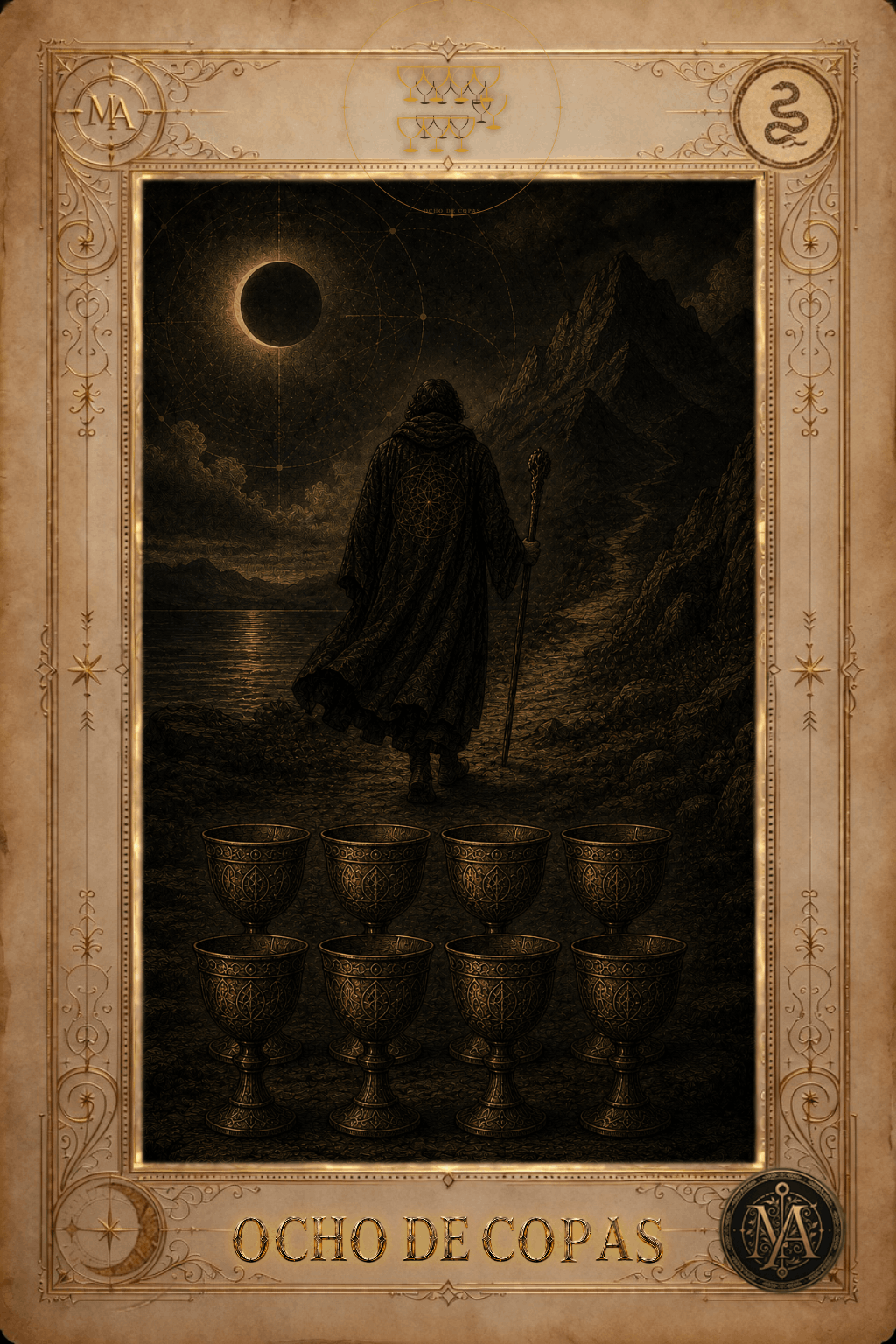 Ocho de Copas — Tarot Marcelo Arkan
