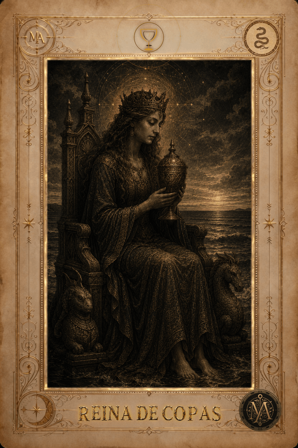 Reina de Copas — Tarot Marcelo Arkan
