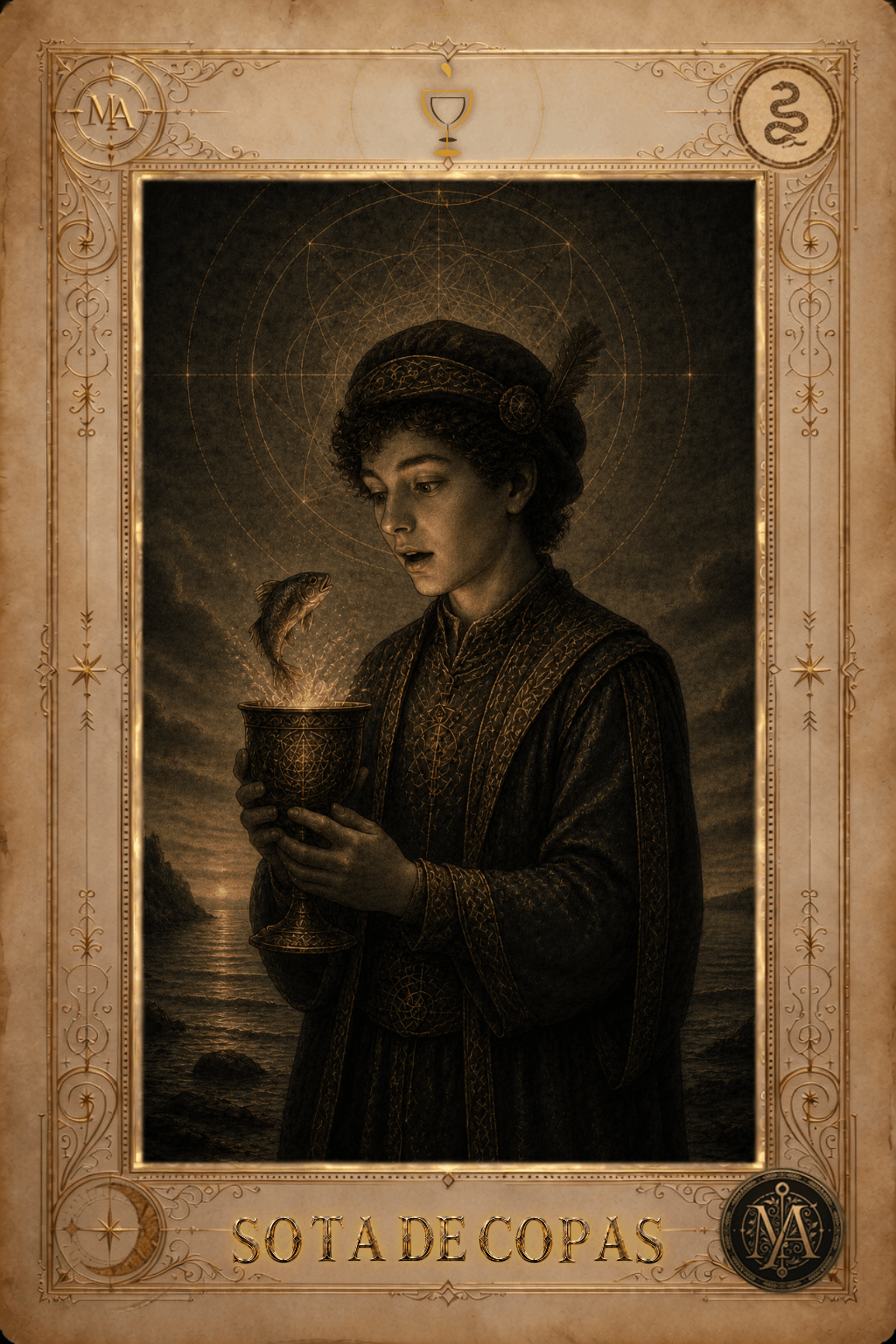 Sota de Copas — Tarot Marcelo Arkan