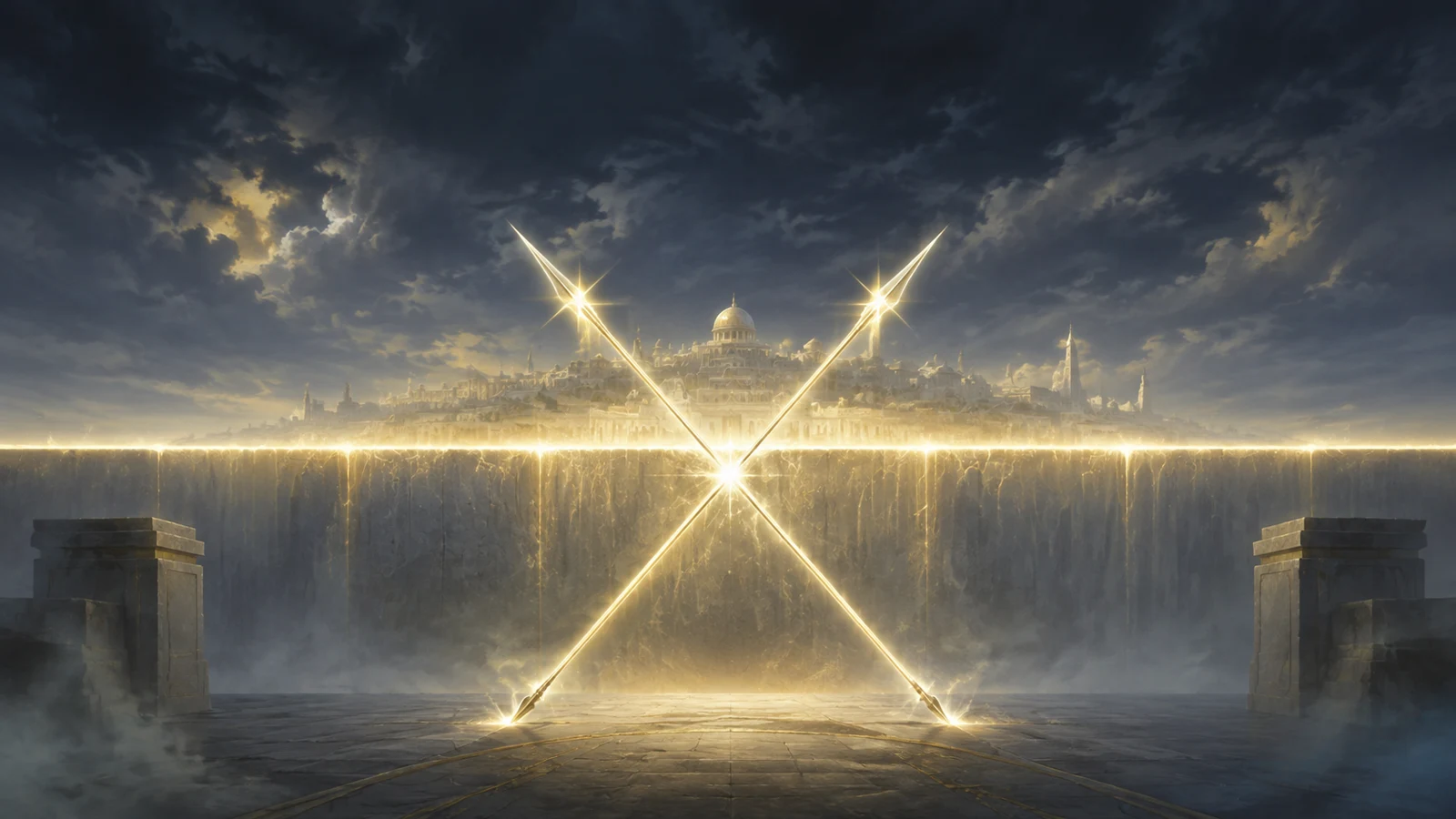 Muralla de luz simboliza la función de las Potestades.